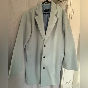 ASOS Light Gray Pea Coat